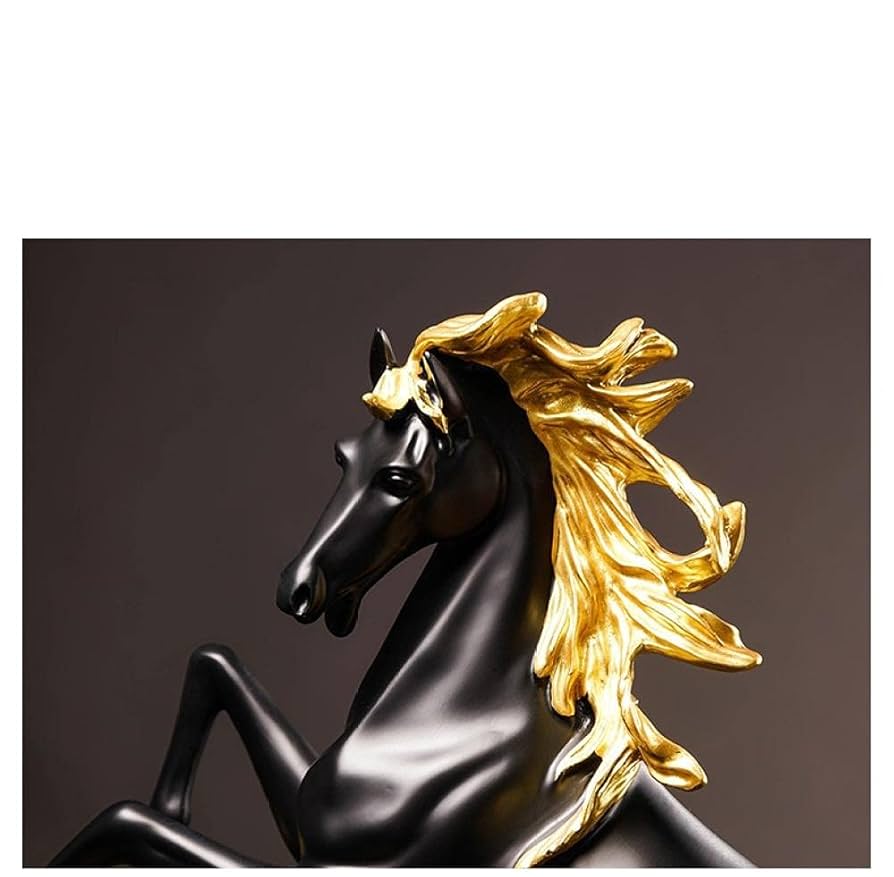 Amazon.co.jp: 彫刻の装飾モデル像工芸品装飾品動物現代馬の彫刻